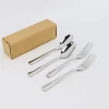 Flatware stainless  spoon and fork for camping or restaurant cutlery set