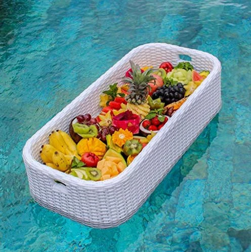 Floating pool bar serving tray
