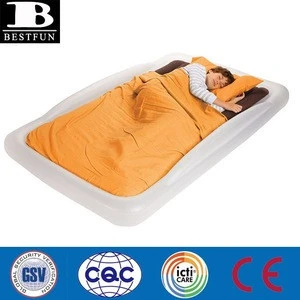 flocking inflatable toddlers bed portable inflatable children camping travel airbed air mattress bed