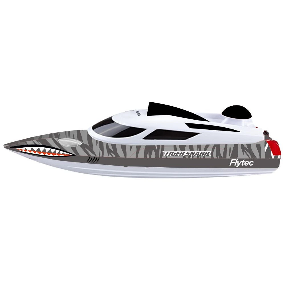 Flytec V200 Shark Design 35+KM/H High Speed RC Racing Boat With Waterproof Self-righting For Lakes, Rivers And Pools VS JJRC