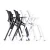 Import Foldable Chair Training Rooms Stackable Training Chairs with Strong Writing Pad from China