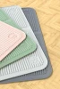 Foldable Silicone Green Litter Trapping Mat Waterproof Large Size Non-Slip Mat Dog Cat Bowl Mat Food Pad Washable 40x60 cm