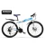 Folding mountain bike 26/24 &quot;variable speed male and female cross country racing double shock absorption bicycle