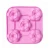 Import Food Grade Approved Wholesale 4 Cavities Half-round Baking Mold Silicone Cake mold from China