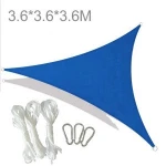 For Garden 160GSM Anti UV HDPE Triangle Sun Shade Sail Nets