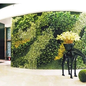 for Hotel Outdoor/indoor artificial climbing wall Decoration plant grass wall artificial green wall for sale