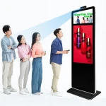 Free Sample Face Recognition Temperature Kiosk Advertising Screen Digital Signage and Displays Advertising Players