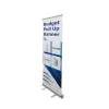 Free standing retractable pull up roll up banner display rollup standee