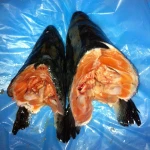 Fresh Caught Salmon Head Off Gutted Frozen Pink Salmon.
