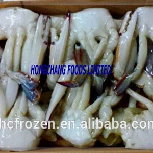 FROZEN BLUE SWIMMING CRAB cook frozen cut crab