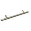 Furniture cupboard diameter 10 12mm stainless steel t bar hollow drawer pull handle for wardrobe