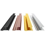 Furniture Hardware Home Decoration High Quality High Glossy indoor Aluminum Profile Gold Corner Line
