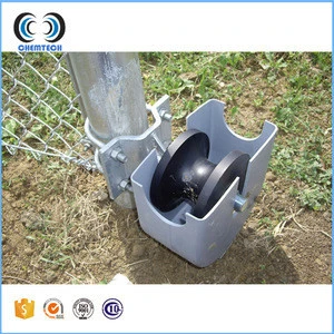 Galvanized cantilever gate roller with nylon wheel for chain link gate