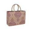 Gift Custom Logo Eco Reusable Cloth Carrying Bags Women Beach Hand Tote laminated grocery promotional Shopping Handbags Jute Bag