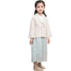 girl ethnic style three-piece Chinese traditional clothing for kids Baby hanfu children tang suit