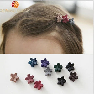 Girl Kids Mini Hair Claw Clips Flower Hair Bangs Pin Kids Hair Accessories Clips