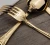 Import Gold plated flatware gold spoon fork from China