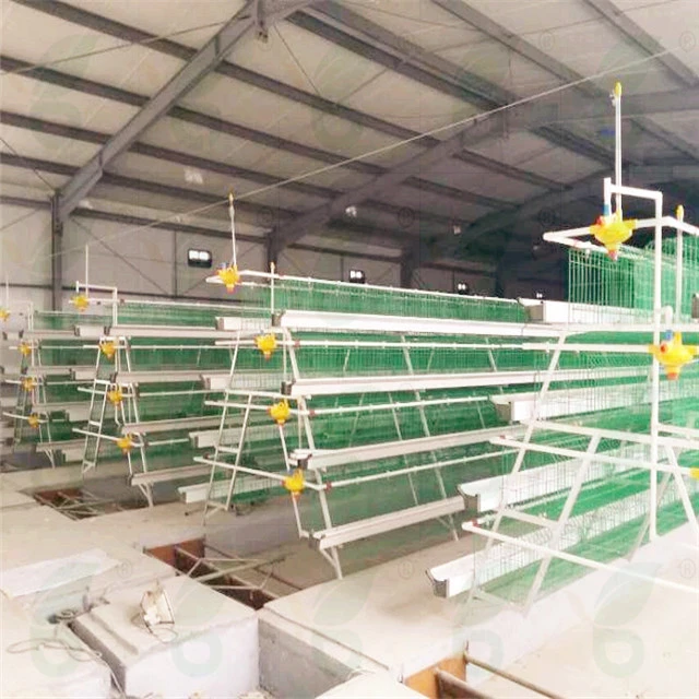 Good price 4 tiers chicken battery cages laying hens used poultry breeding equipments