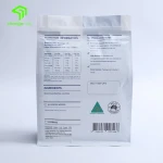 Good sealing performance flat bottom bag full cream milk powder packaging bag with zipper
