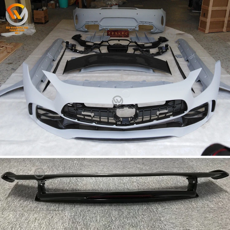 GT R Body Kit Car Front Bumper Rear Bumper Spoiler For Mercedes-Benz AMG GT 16-18