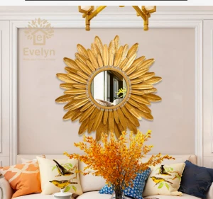 Guangzhou evelyn home decorative display 3D relief wall decor in metal