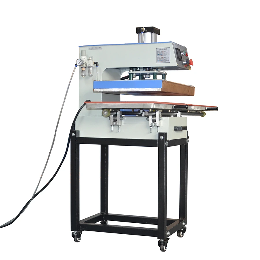 Guangzhou Manufacturer Pneumatic Bottom Platen Moving Printing Combo Sublimation Heat Press Machine
