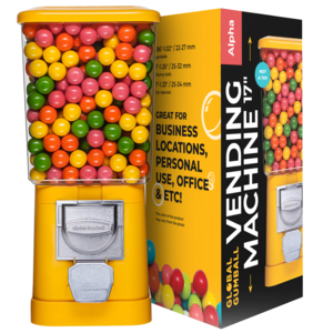 Gumball Machine Mechanical - Gumball Bouncy Balls Vending Machine - Small Toys in Capsules Vending Machine, No Stand