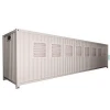 Hairf mining container solution with fans cooling or air conditioner cooling