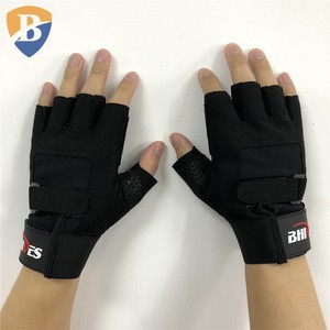 Half Finger Cycling Bike Sport Hand Gloves  With Magic Tape