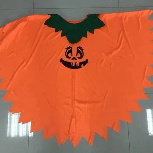 Halloween costume pumpkin poncho adult orange