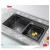 Import Hand Made Stainless Steel Double Bowl Kitchen Sink Black Nano from China