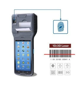 handheld thermal printer with fingerprint, barcode scanner ,wifi, 3G ,NFC, uhf rfid reader (Anti-drop)