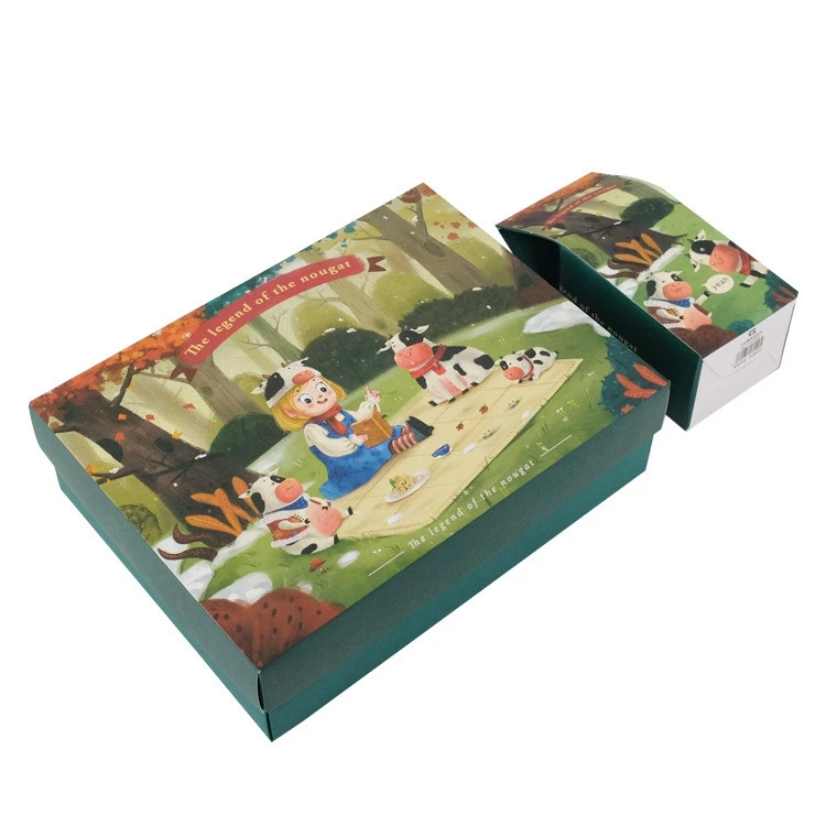 Handmade Oblong Shape White Cardboard Custom Gift Packaging Box Paper Gift Box With Window