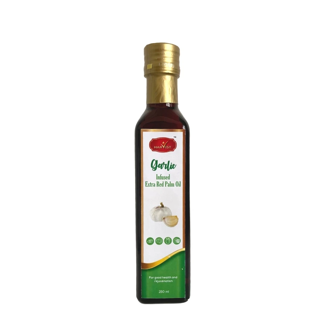 Harvist Garlic Infused Red Palm Oil 750ML PET Healthy Cooking Oil