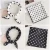 Import HB0042 Korean Style Elegant Women Square Silk Band Head Neck Feel Satin Scarf Skinny Hair Tie Band Small Fashion Square Scarf from China