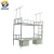 Heavy steel metal hostel dormitory bunk bed with wardrobes and stairs