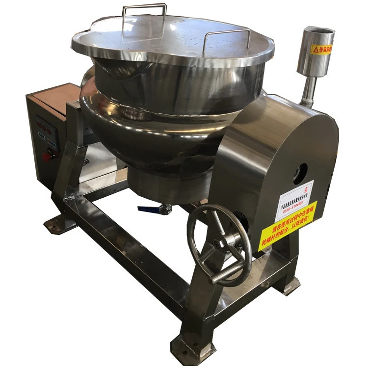 high efficiency 50 L steam jacketed cooking kettle / Industrial Cooking Kettle for Food Process