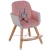 high quality 3D design PU cushion wooden baby dining chair