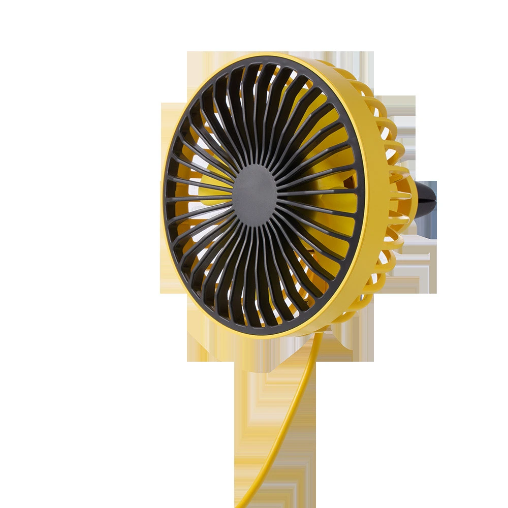 high quality 4 inch USB mini 3 Speed Car electric fan Rotatable air cooling fan With LED Night Light