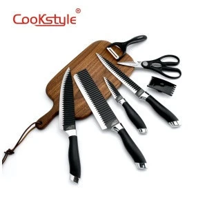 High quality 7 - piece Stainless steel kitchen knife set for knife set