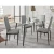 Import High quality cheap style restaurant furniture furniture living room dining room dinner glass dining table and chair set from China