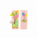 High quality children minky baby car seat safety belt cover
