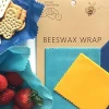 High Quality Custom Box Design Logo Beeswax Reusable Paper Wrap Organic Cotton Original Natural Bee Wax Made Food Wraps Washable