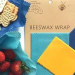 High Quality Custom Box Design Logo Beeswax Reusable Paper Wrap Organic Cotton Original Natural Bee Wax Made Food Wraps Washable