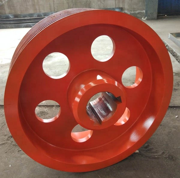 High Quality Custom Large Iron Steel Casting Belt Pulley