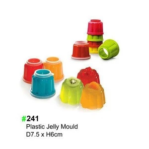 High Quality Durable Bakeware Cake Tool Plastic baby Food Jelly Mold Dessert Ice Cream Pudding Jelly Mould Pint Fluted Dome
