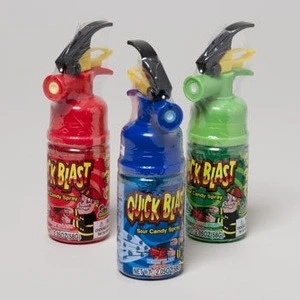 High Quality Fire extinguisher bottle sour and sweet fruit jelly liquid spray candy for kids at low price