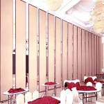 High quality movable sliding acoustic panel wood