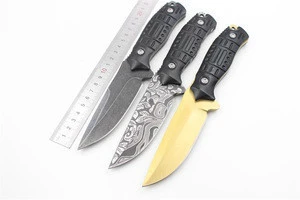 High quality outdoor straight hunting and dive knife survival, 5CR13 steel blade, Aluminium handle - DK03