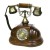 Import High-quality room decorative office telephone wooden retro phone with rotary dial from China